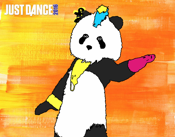 Dibujo Oso Panda Just Dance pintado por Sosa2005