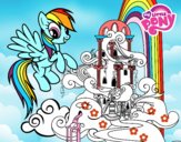 Rainbow Dash en su palacio