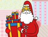 Santa Claus con regalos