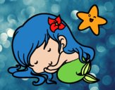 Sirenita chibi durmiendo