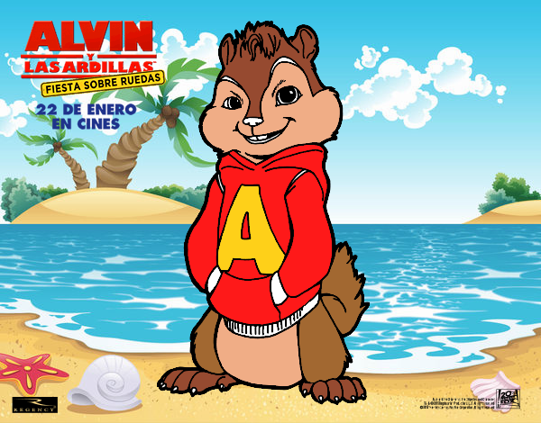 Dibujo Alvin de Alvin y las Ardillas pintado por javier2903