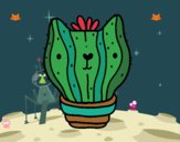 Dibujo Cactus gato pintado por Herson