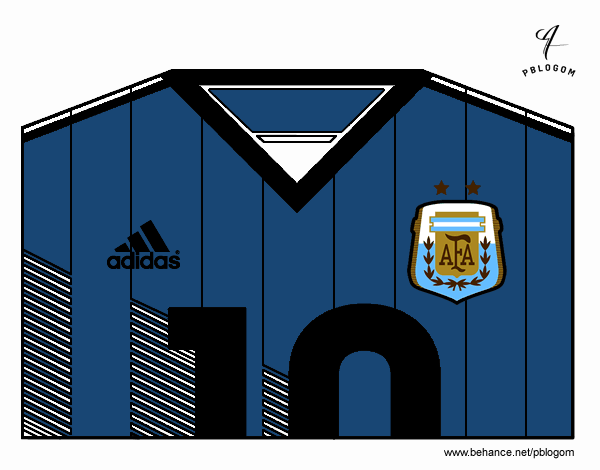 Camiseta del mundial de fútbol 2014 de Argentina