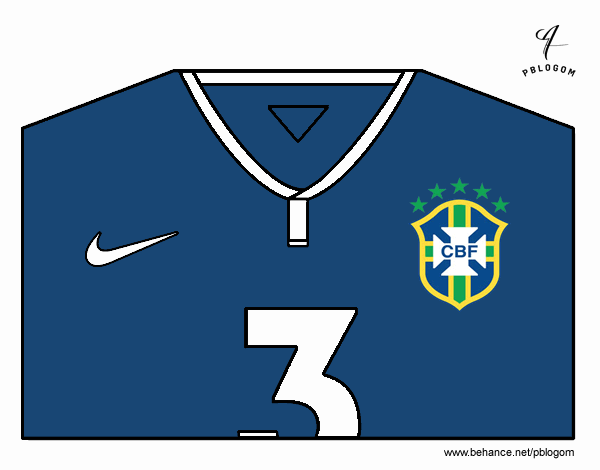 Camiseta del mundial de fútbol 2014 de Brasil