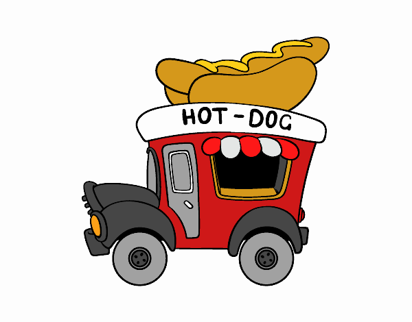 Food truck de perritos calientes