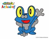 Froakie saludando