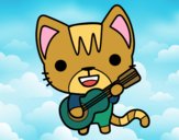 Gato guitarrista