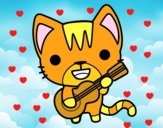 Gato guitarrista