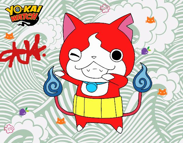 Jibanyan guiñando el ojo