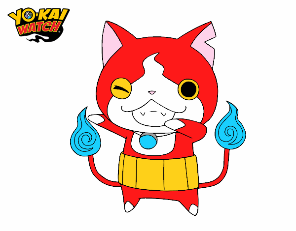 Jibanyan guiñando el ojo