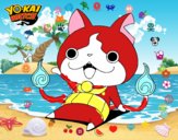 Jibanyan saludando