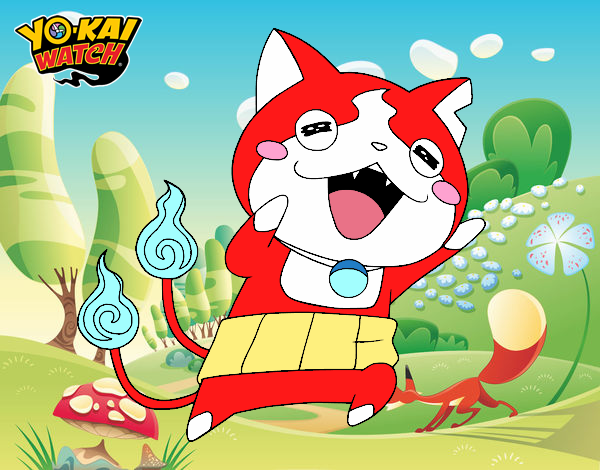 Jibanyan super feliz