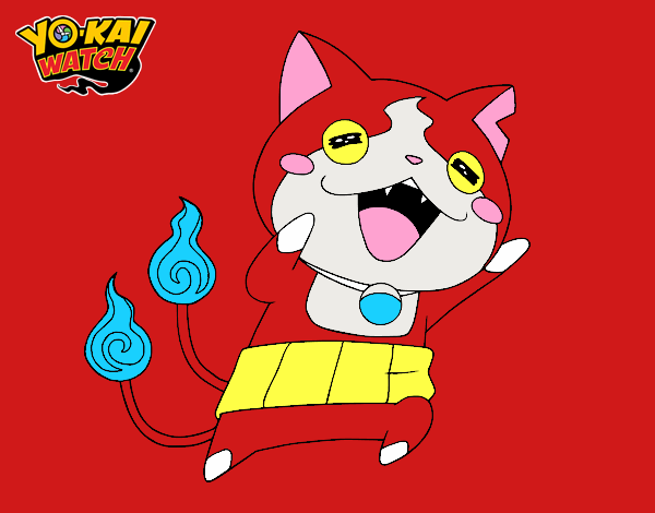 Jibanyan super feliz