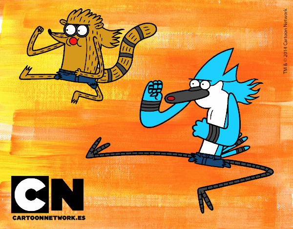 Mordecai y Rigby karatekas