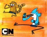 Mordecai y Rigby karatekas