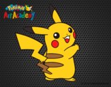 Dibujo Pikachu de espaldas pintado por javier2903