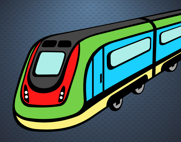 Dibujo Tren de alta velocidad pintado por javier2903