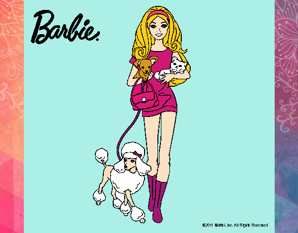 Barbie con sus mascotas