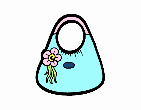 Bolso con flor