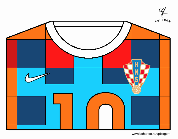 Camiseta del mundial de fútbol 2014 de Croacia