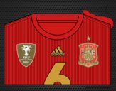 Camiseta del mundial de fútbol 2014 de España