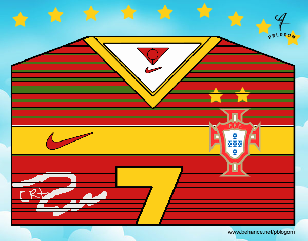 Camiseta del mundial de fútbol 2014 de Portugal