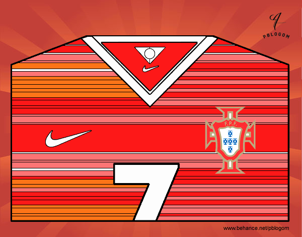 Camiseta del mundial de fútbol 2014 de Portugal