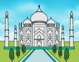 Dibujo El Taj Mahal pintado por 12santi