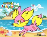 Fennekin corriendo