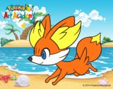 Fennekin corriendo