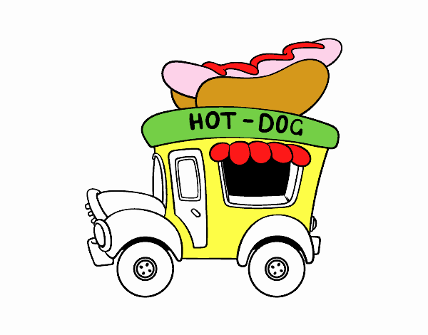 Food truck de perritos calientes