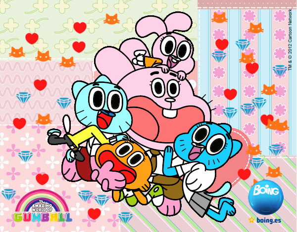 Gumball y amigos contentos