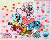 Gumball y amigos contentos