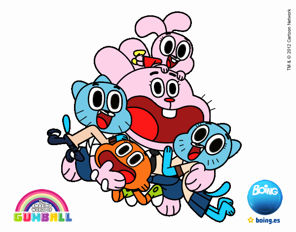 Gumball y amigos contentos