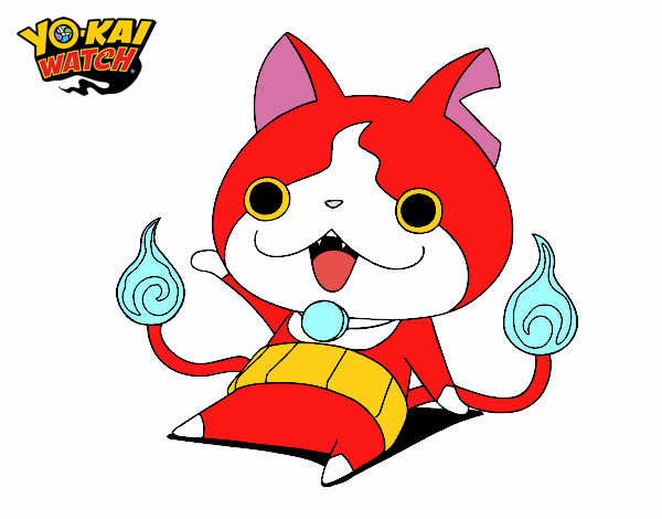 Jibanyan saludando