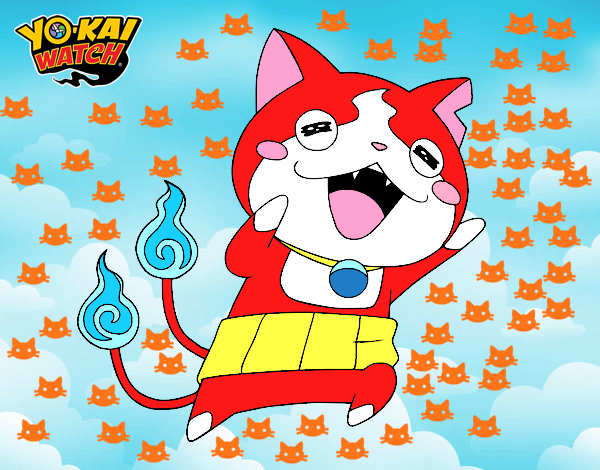 Jibanyan super feliz