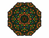 Dibujo Mandala flor conceptual pintado por bonfi