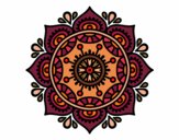 Dibujo Mandala para relajarse pintado por bonfi
