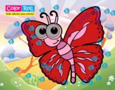 Dibujo Mariposa Color Roll pintado por AbrilLOLXD