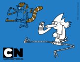 Mordecai y Rigby karatekas