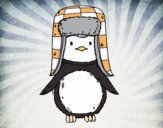 Pingüino con gorro