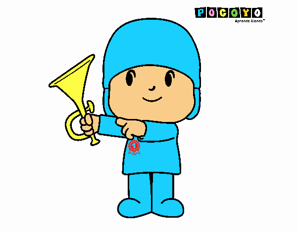 POCOYO TOCA LA TROMPETA