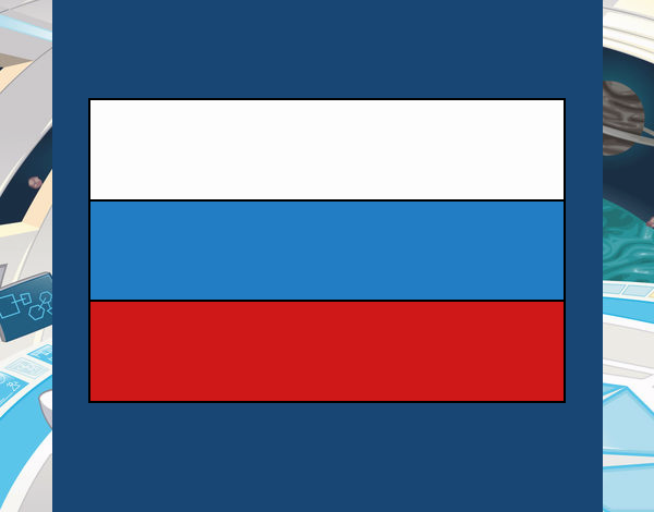 mandala de bandera de rusia