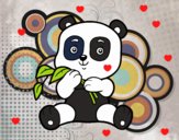 Un oso panda