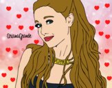 Dibujo Ariana Grande con collar pintado por DanaSev