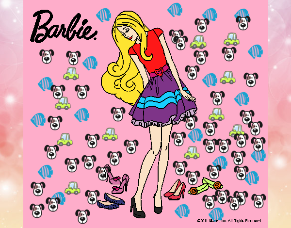 Barbie y su colección de zapatos