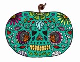 Calabaza del día de los muertos 