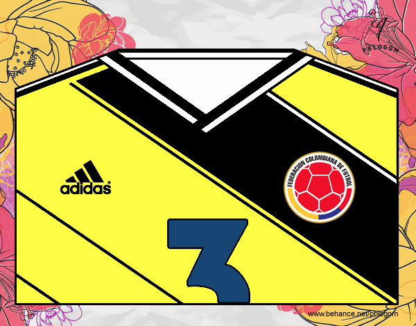 Camiseta del mundial de fútbol 2014 de Colombia