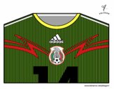 Camiseta del mundial de fútbol 2014 de México