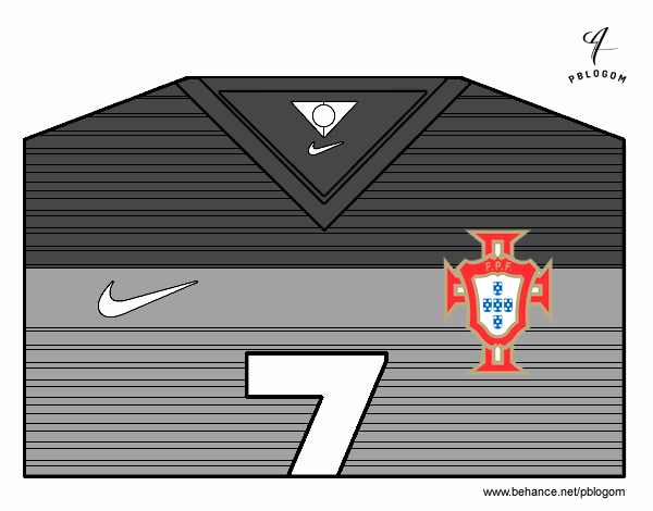 Camiseta del mundial de fútbol 2014 de Portugal